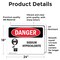 Signmission Sodium Hypochlorite Danger Sign, Vinyl Decal, 24in W x 18in L, 2PK OS-2PACK-DS-D-1824-L-1935 - alternate 6